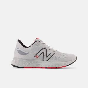 Adidasi Alergare Copii New Balance Fresh Foam X 880v12 Gri Deschis Rosii | NB256BGF