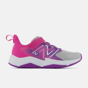 Adidasi Alergare Copii New Balance Rave Run v2 Bungee Dantela with Top Curea Violet Roz | NB972CSY