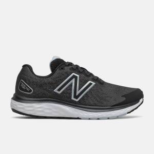 Adidasi Alergare Dama New Balance Fresh Foam 680v7 Negrii Albi | NB632GUS