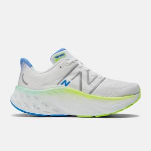 Adidasi Alergare Dama New Balance Fresh Foam X More v4 Albi Albastri Inchis | NB951NIP