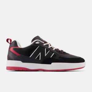 Adidasi Skate Dama New Balance NB Numeric Tiago Lemos 808 Negrii Rosii | NB891QOI