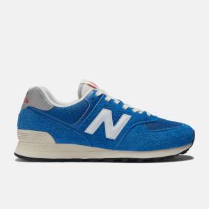 Adidași Barbati New Balance 574 Albastri Albi | NB365VWU