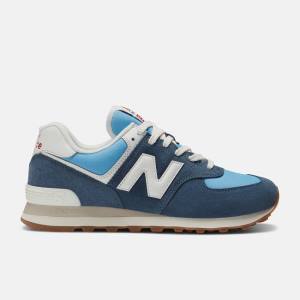 Adidași Barbati New Balance 574 Albastri Albi | NB658BYQ