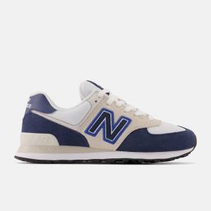 Adidași Barbati New Balance 574 Bleumarin Albi | NB490OUF