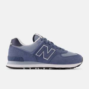 Adidași Barbati New Balance 574 Indigo Gri Albi | NB308FWG