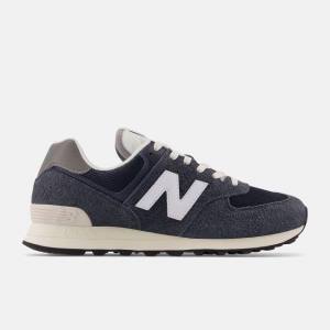 Adidași Barbati New Balance 574 Negrii Albi | NB247FLB