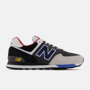 Adidași Barbati New Balance 574 Negrii Gri | NB491ZDQ