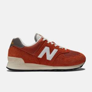 Adidași Barbati New Balance 574 Portocalii Albi | NB630AZK