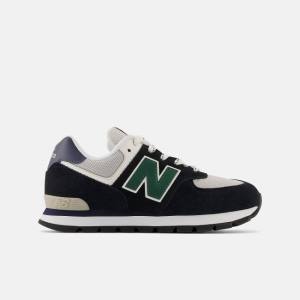 Adidași Copii New Balance 574 Negrii Bleumarin Verzi | NB065TSE