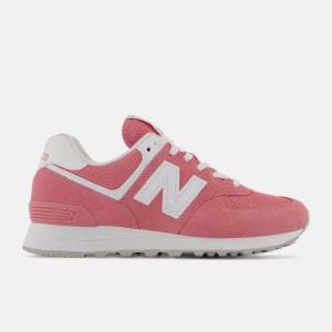 Adidași Dama New Balance 574 Bej Roz Albi | NB352OWM