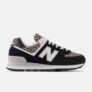 Adidași Dama New Balance 574 Negrii Bej | NB459HUY