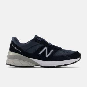 Adidași Dama New Balance MADE in USA 990v5 Core Bleumarin Argintii | NB148TYN