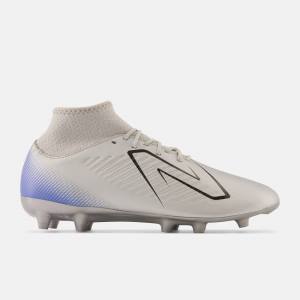 Ghete Fotbal Barbati New Balance Tekela v4 Magique FG Argintii Negrii | NB537QMV