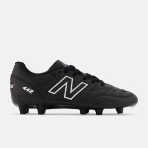 Ghete Fotbal Copii New Balance 442 V2 ACADEMY JNR FG Negrii Albi | NB953KBI