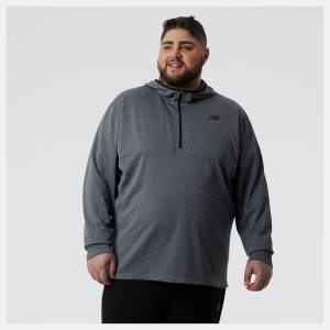 Hanorac Cu Gluga Barbati New Balance Tenacity Cu Glugă 1/4 Zip Gri Deschis | NB014AQJ