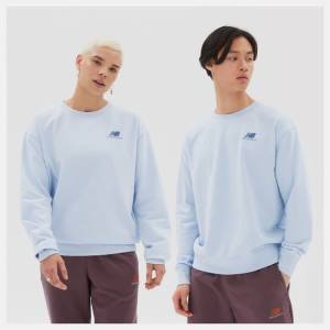 Hanorace Barbati New Balance Uni-ssentials French Terry Crewneck Albastri Deschis | NB785TAS