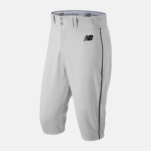 Pantaloni Barbati New Balance Adversary 2 Baseball Piped Knicker Atletism Albi Negrii | NB907YJE