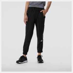 Pantaloni Barbati New Balance Impact Run Woven Negrii | NB439VYM