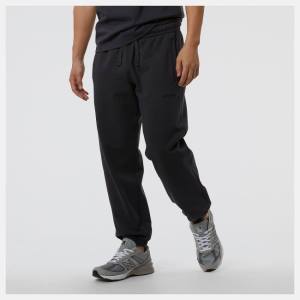 Pantaloni Barbati New Balance NB Athletics Nature State Sweatpant Negrii | NB478CHF