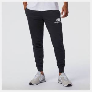 Pantaloni Barbati New Balance NB Essentials Stacked Logo Sweatpant Negrii | NB751VZE