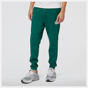 Pantaloni Barbati New Balance NB Hoops Fundamentals Verzi | NB057CYU