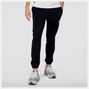 Pantaloni Barbati New Balance NB Hoops Fundamentals Negrii | NB637DAI