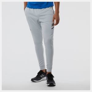 Pantaloni Barbati New Balance Tenacity Football Antrenament Gri Deschis | NB735XQU