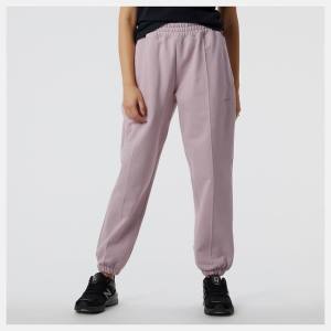 Pantaloni Dama New Balance NB Athletics Nature State French Terry Sweatpant Violet Gri | NB539PRW