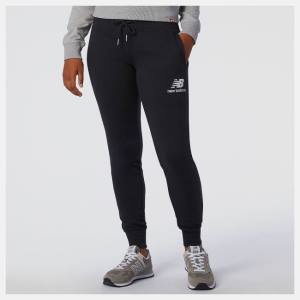 Pantaloni Dama New Balance NB Essentials French Terry Sweatpant Negrii | NB690LVH