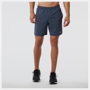 Pantaloni Scurti Barbati New Balance Accelerate 7 inch Bleumarin | NB127YBC