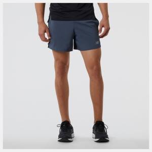 Pantaloni Scurti Barbati New Balance Accelerate 5 inch Bleumarin | NB156DZV