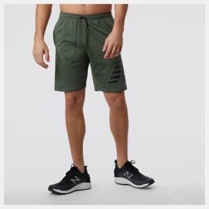 Pantaloni Scurti Barbati New Balance Heathertech Knit Masline Verzi Inchis Verzi | NB980PZL