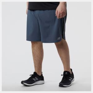 Pantaloni Scurti Barbati New Balance Impact Run 7 Inch Bleumarin | NB519BUG