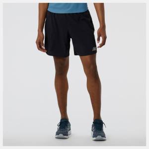 Pantaloni Scurti Barbati New Balance Impact Run 7 Inch Negrii | NB850HPN