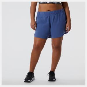 Pantaloni Scurti Dama New Balance Impact Run 5in Albastri | NB549PGQ