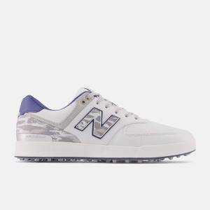 Pantofi Golf Barbati New Balance 574 Greens Albi Albastri | NB056QAF