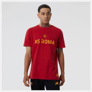 Tricouri Barbati New Balance AS Roma Grafice Tee Rosii | NB217TDQ