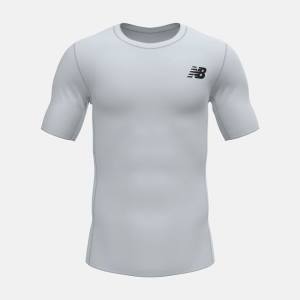 Tricouri Barbati New Balance Baselayer Scurte Sleeve Top Albi | NB675JIW