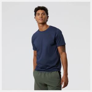 Tricouri Barbati New Balance Heathertech Tee Bej Indigo | NB452URY