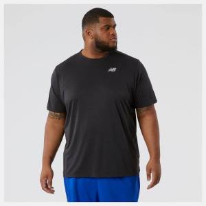 Tricouri Barbati New Balance Impact Run Scurte Sleeve Negrii | NB942QEM