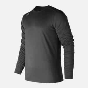 Tricouri Barbati New Balance Long Sleeve Tech Tee Negrii | NB531COK