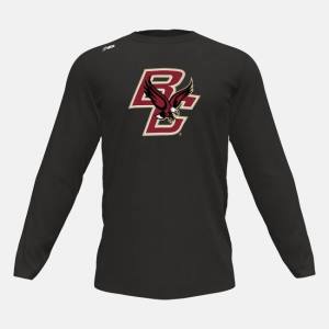 Tricouri Barbati New Balance Long Sleeve Tech Tee(Boston College) Negrii | NB841FTK