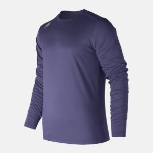 Tricouri Barbati New Balance Long Sleeve Tech Tee Bleumarin | NB891KGB