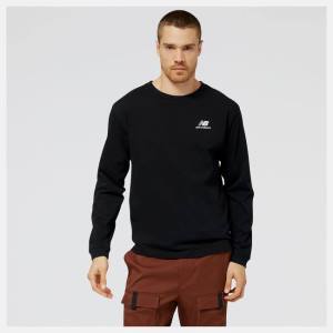 Tricouri Barbati New Balance NB Athletics Legacies Grafice Collage Long Sleeve Tee Negrii | NB801EBO