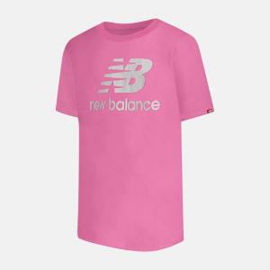 Tricouri Copii New Balance Essentials Logo Tee Girls Roz | NB704AXK