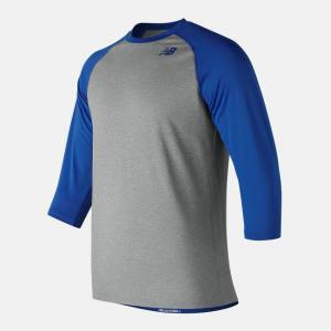 Tricouri Copii New Balance Youth 3 Quarter Raglan Albastru Regal | NB823VKH