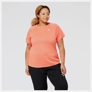 Tricouri Dama New Balance Impact Run Scurte Sleeve Rosii | NB768QCV