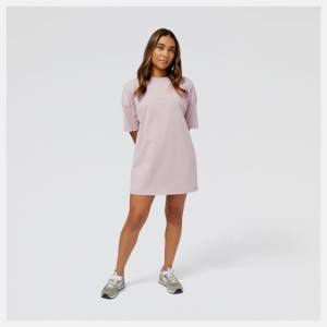 Tricouri Dama New Balance NB Athletics Nature State Scurte Sleeve Tee Violet Gri | NB865CAG