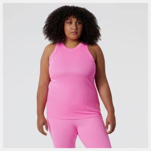 Tricouri Dama New Balance Perfect Rib Tank Roz | NB846DST