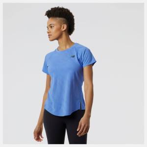 Tricouri Dama New Balance Q Speed Jacquard Scurte Sleeve Albastri | NB419QCS